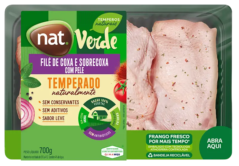 Filé de Coxa e Sobrecoxa Temperado