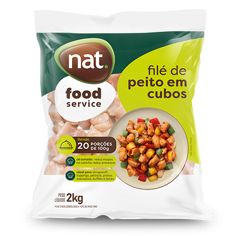 Filé de Peito em Cubos